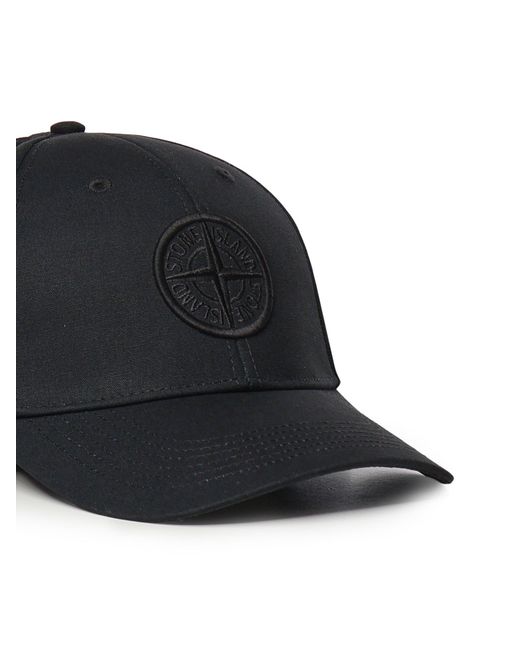 Cappello di Stone Island in Black da Uomo