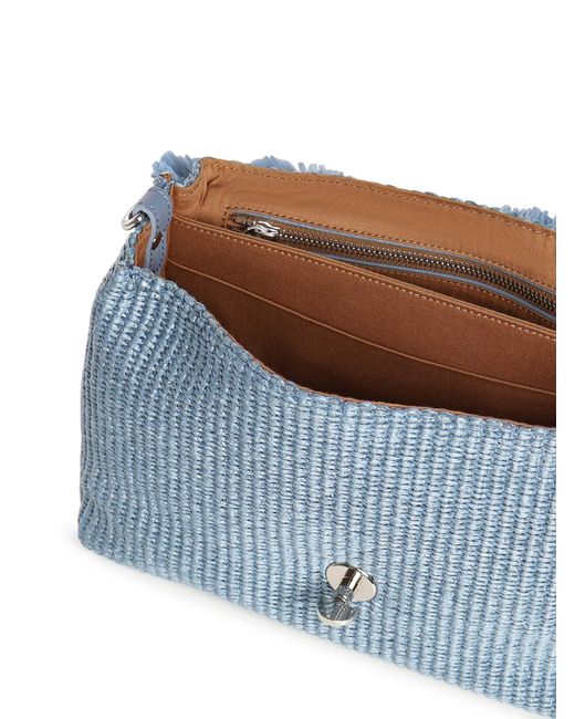 Borsa Postina Vimini Small di Zanellato in Blue