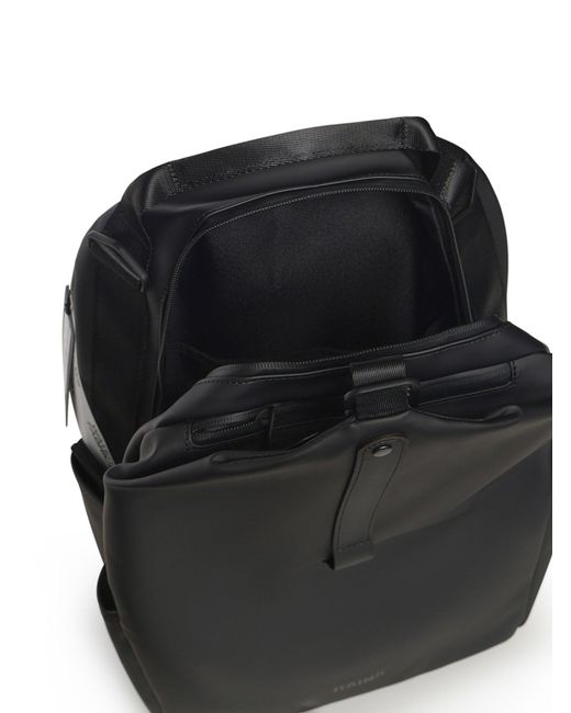 Clip Front Backpack di Rains in Blue da Uomo
