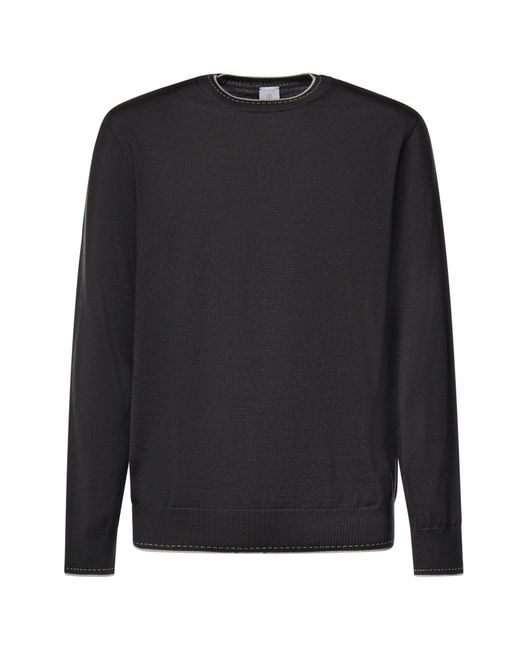 Pullover di Eleventy in Black da Uomo