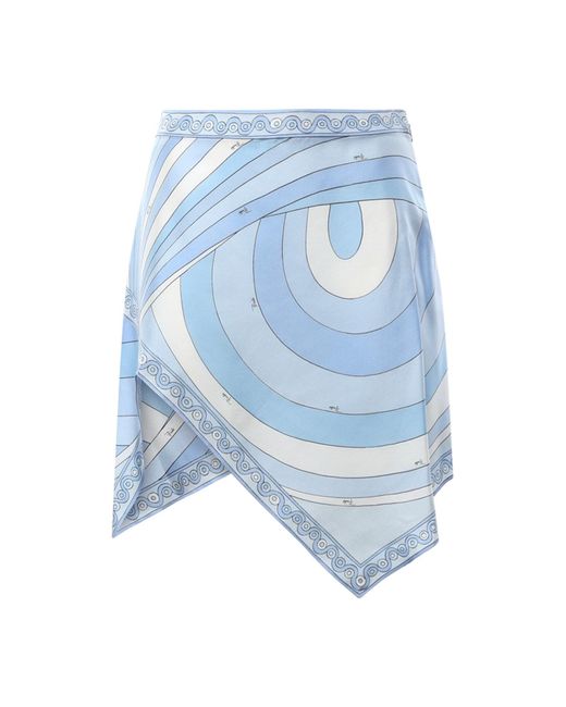 Gonna Foulard di Emilio Pucci in Blue