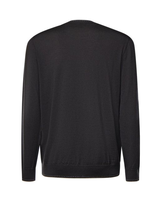 Pullover di Eleventy in Black da Uomo