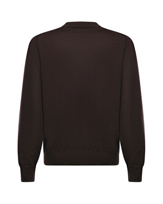 Pullover Polo di Galiana in Black da Uomo