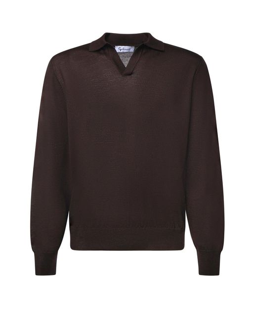 Pullover Polo di Galiana in Black da Uomo