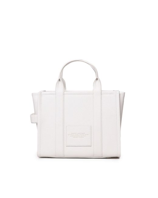 Borsa The Medium Tote di Marc Jacobs in White