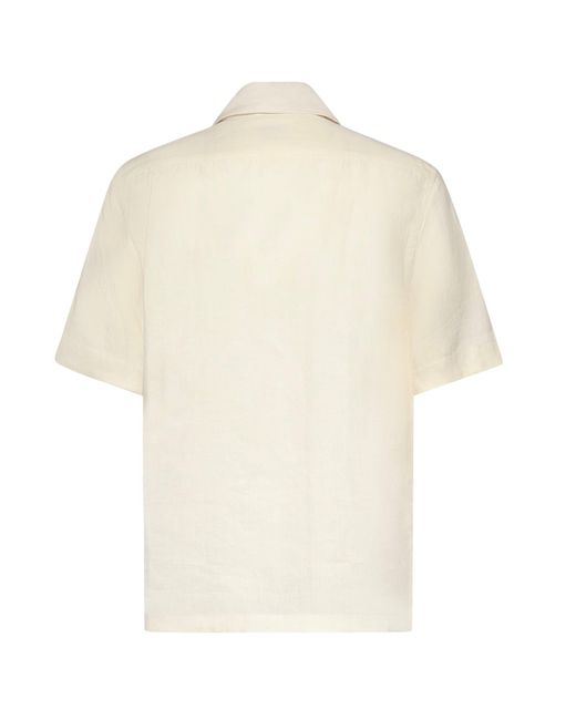 Camicia Da Bowling di Eleventy in Natural da Uomo