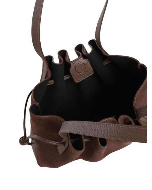 Borsa A Spalla Scallop di Yuzefi in Brown