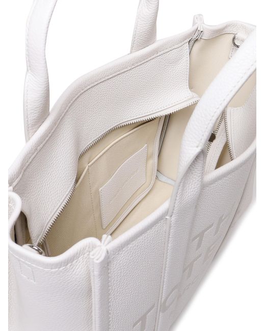 Borsa The Medium Tote di Marc Jacobs in White