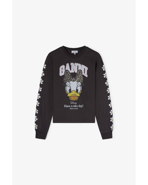 Ganni Multicolor Daisy Duck Long-Sleeve T-Shirt