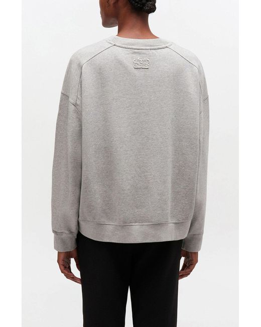 Ganni Gray Essential Crewneck