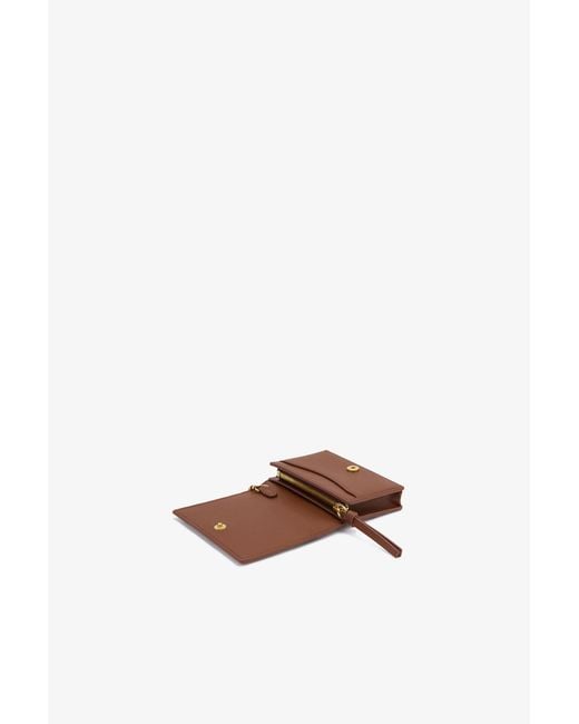Ganni White Bou Card Holder With Flap