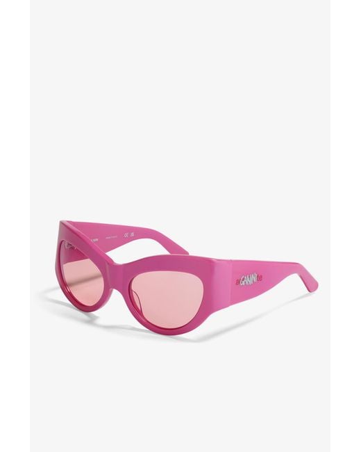 Ganni Pink X Ace & Tate Trixie Sunglasses