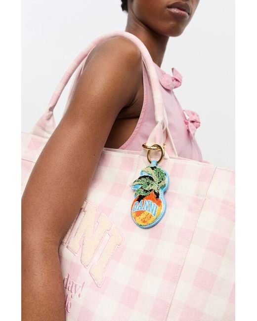 Ganni Pink Apple Keyring