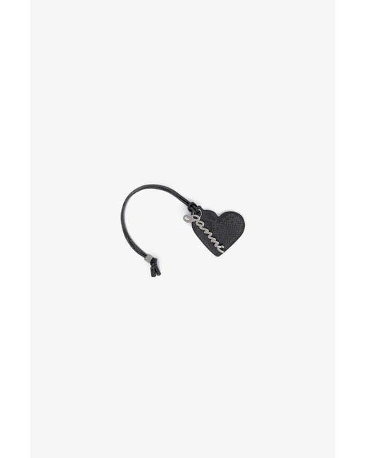Ganni Black Snake Bou Heart Mirror