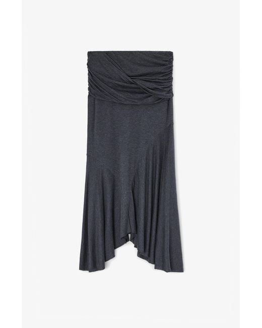 Ganni Blue Long Skirt