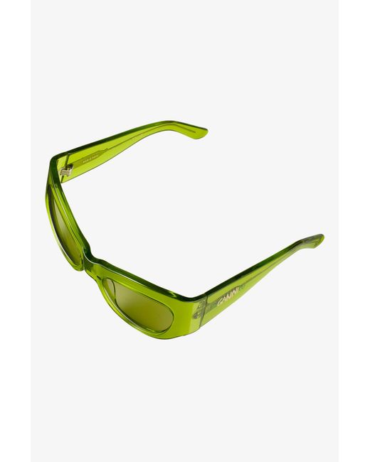 Ganni White X Ace & Tate Trixie Sunglasses