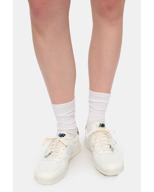 Ganni White X New Balance T500 Sneakers