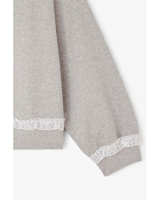 Ganni White Sweatshirt