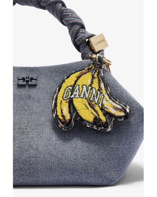 Ganni Metallic Joy Banana Keyring