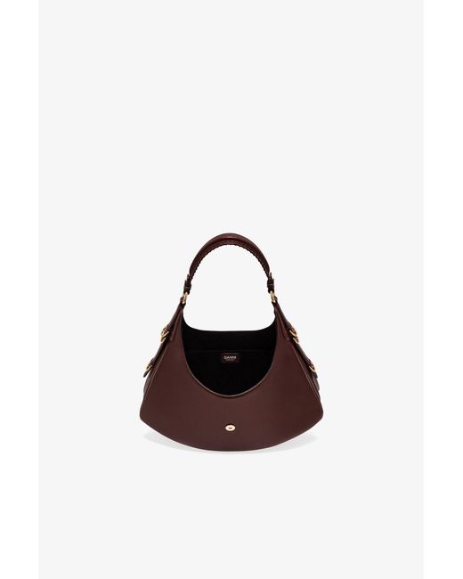 Ganni Brown Small Kat Bag