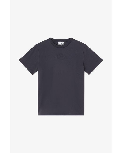 Ganni Blue Essential T-Shirt