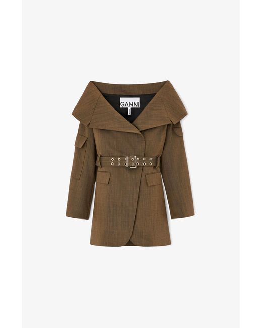 Ganni Green Blazer