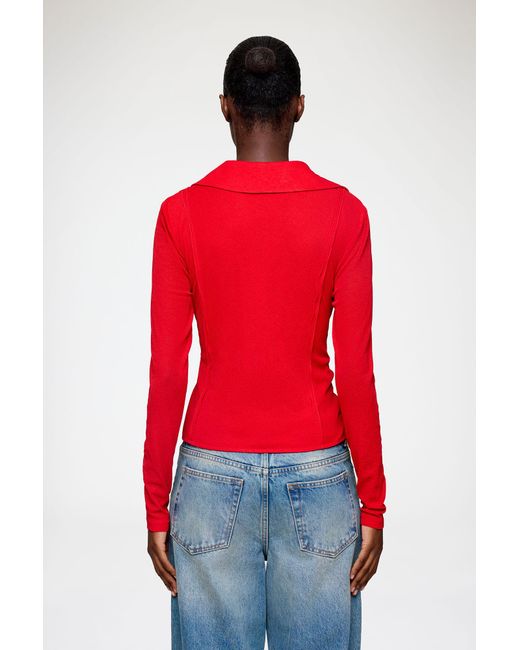 Ganni Red Shirt