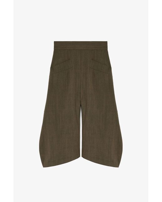 Ganni Green Capri Trousers