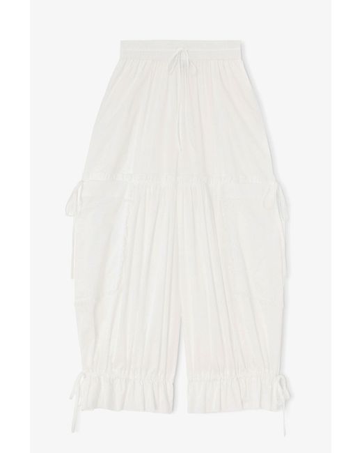 Ganni White Trousers