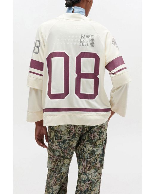 Ganni White Ivory League Long-Sleeve