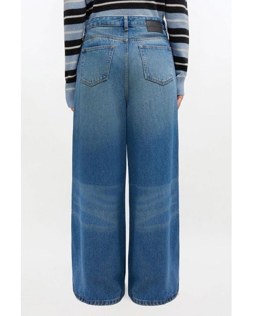 Ganni Blue Baggy Jeans