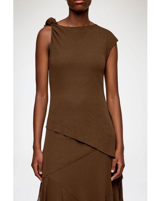 Ganni Brown Long Dress