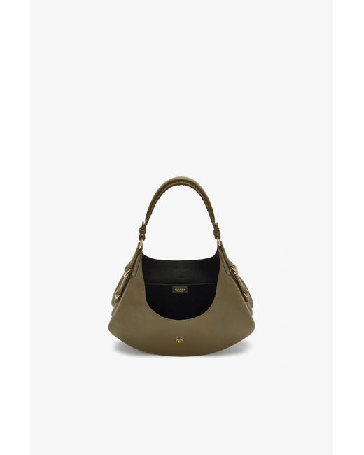 Ganni Green Small Kat Bag In