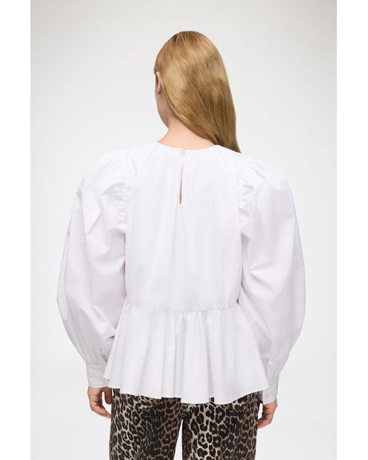 Ganni White Blouse