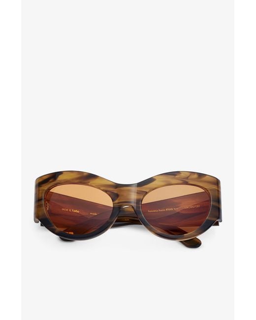Ganni Black X Ace & Tate Trixie Sunglasses