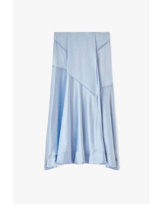 Ganni Blue Long Skirt