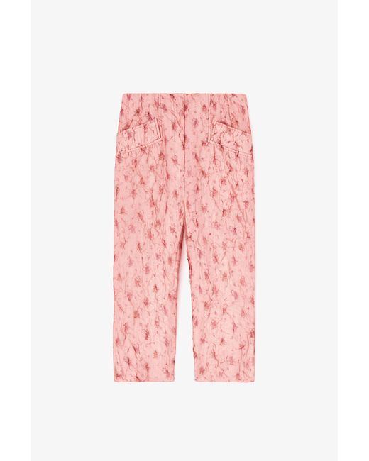 Ganni Red Capri Trousers