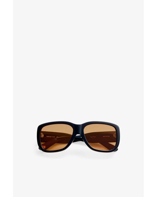 Ganni Black X Ace & Tate Antonio Sunglasses