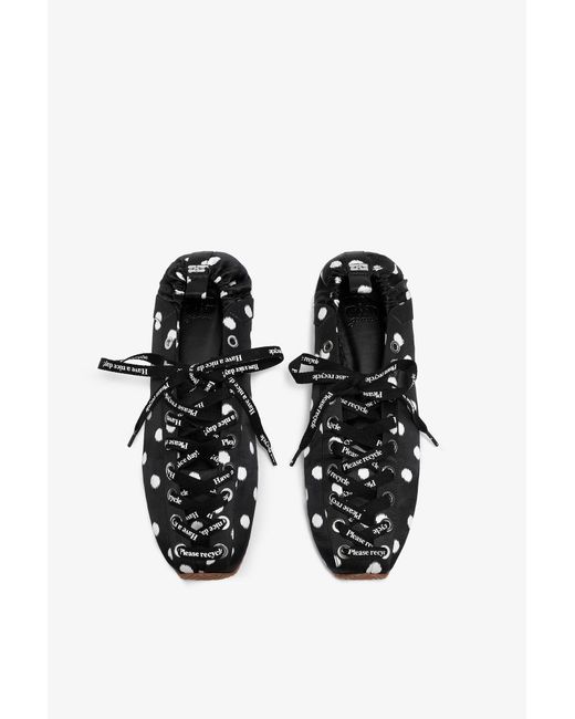 Ganni Black Sporty Ballerina