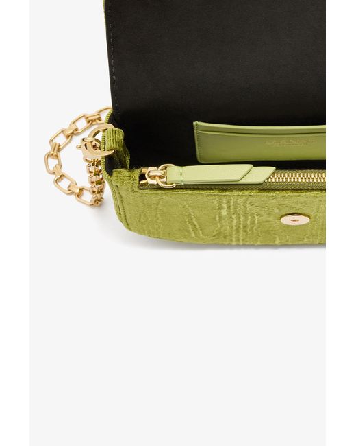 Ganni Green Lulu Wallet On Chain