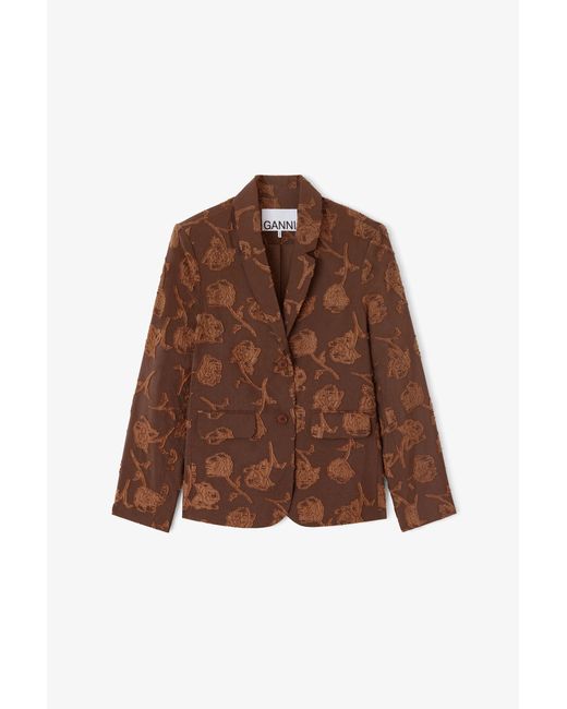 Ganni Brown Blazer