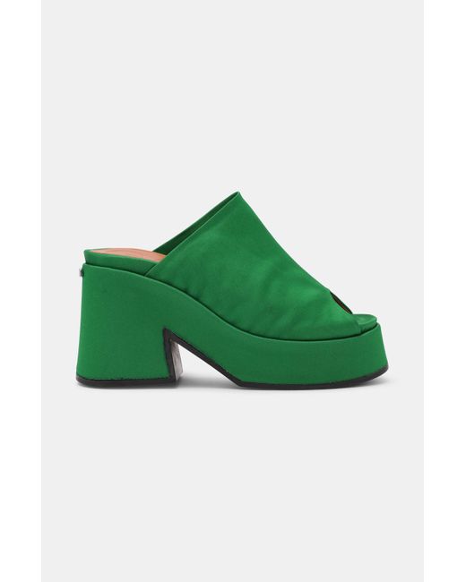 Ganni Synthetic Retro Mules Kelly Green Size 36 | Lyst