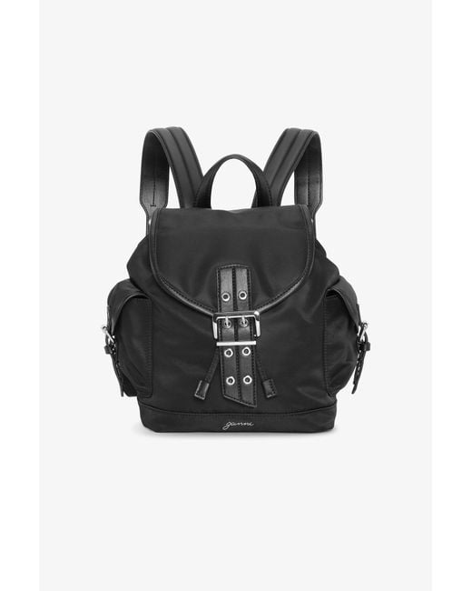 Ganni Black Small Bucky Nylon Backpack
