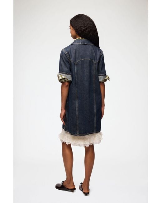 Ganni Blue Mini Dress