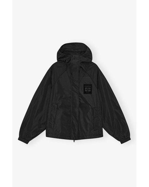 Ganni Black Nylon Jacket