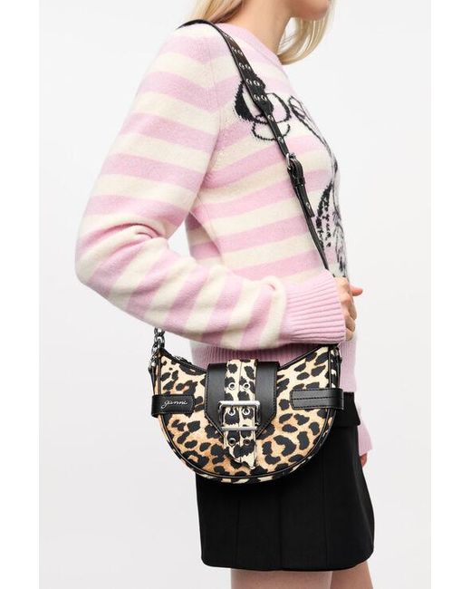 Ganni Bucky Polochon Mini Print in Leopard