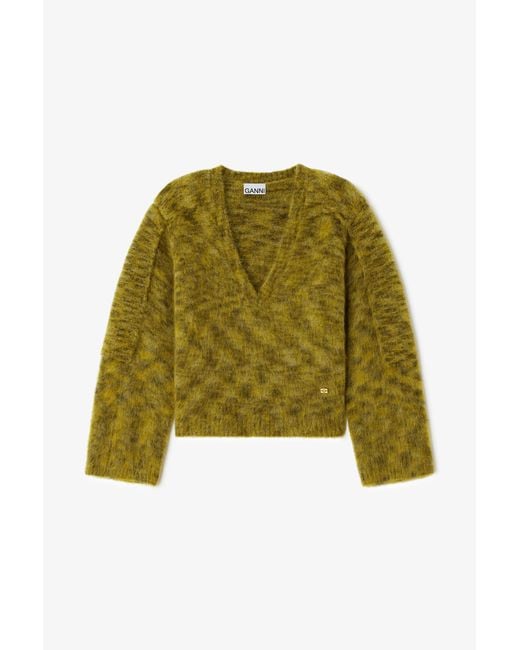 Ganni Green Jumper