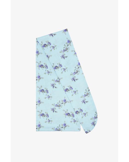 Ganni Blue Wrap Scarf