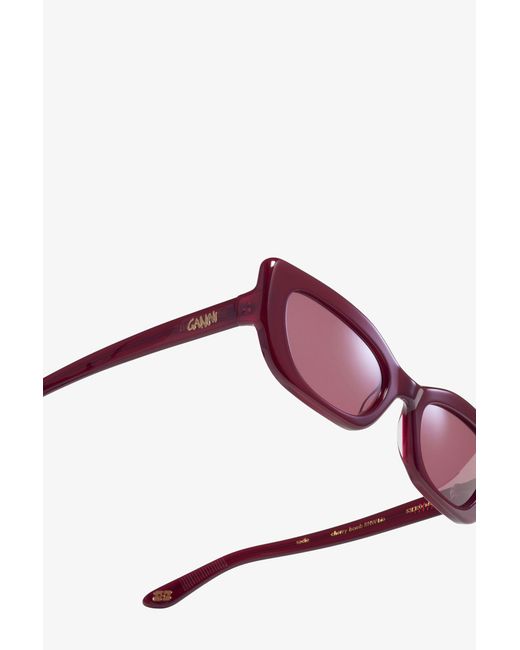 Ganni White X Ace & Tate Sadie Sunglasses