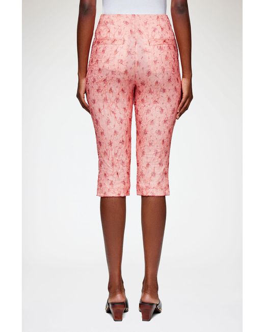 Ganni Red Capri Trousers